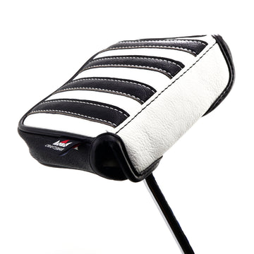 Black white Strips Single Ear Square Putter Head Cover